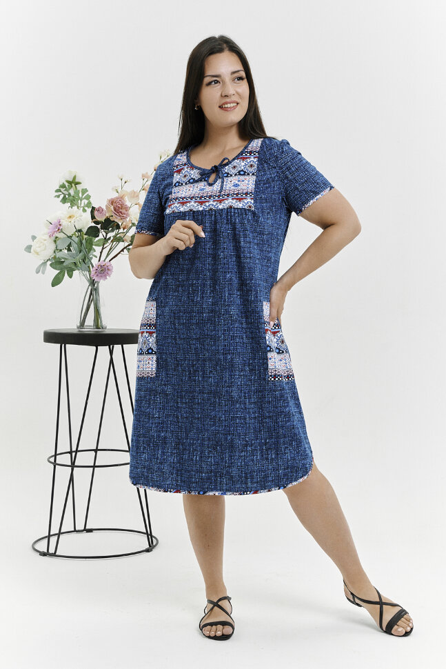 Женская туника 783 джинс