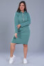 Женская толстовка-платье 52219 фисташковый