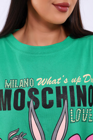 Платье женское ЕПЛ-1063 зеленый