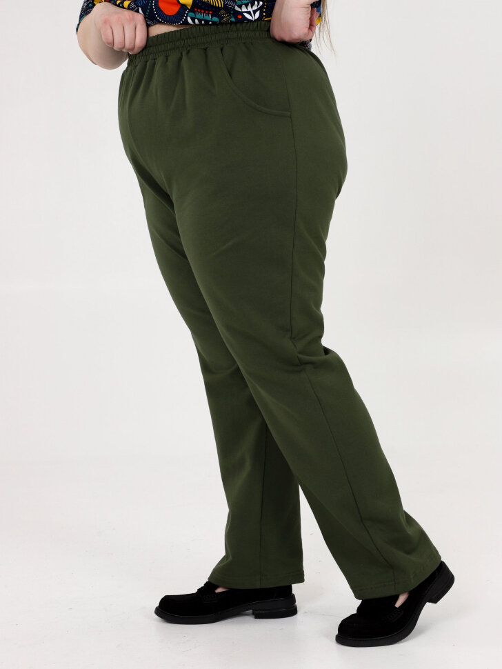 Брюки Нева зеленый футер БРГ-064