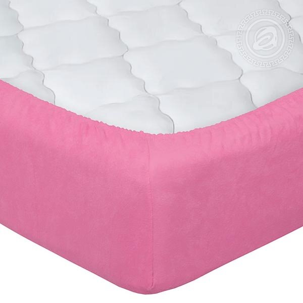 Простыня на резинке Брусника, махра