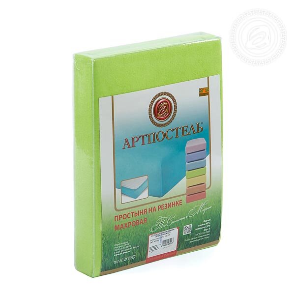 Простыня на резинке Яблоня, махра