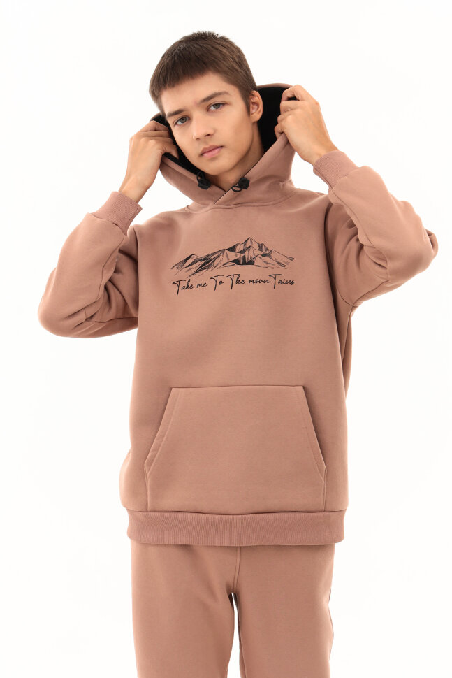 Детская толстовка для мальчика 1568 кофейный