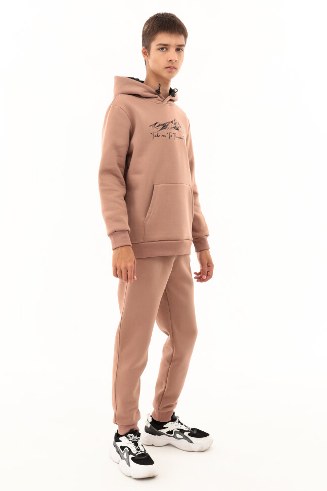 Детская толстовка для мальчика 1568 кофейный