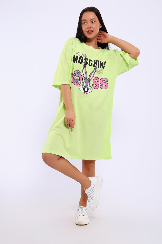 Платье женское ЕПЛ-1063 салатовый