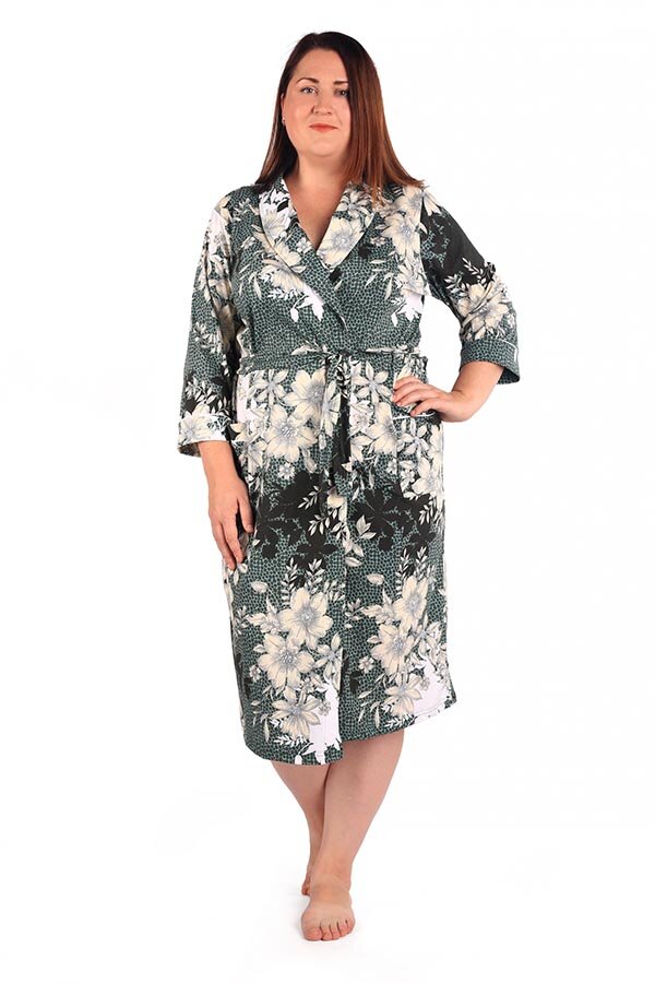 Халат Нинель зелень К-330