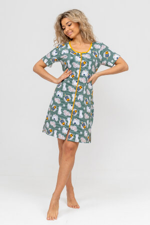 Халат Женский 36710 зеленый