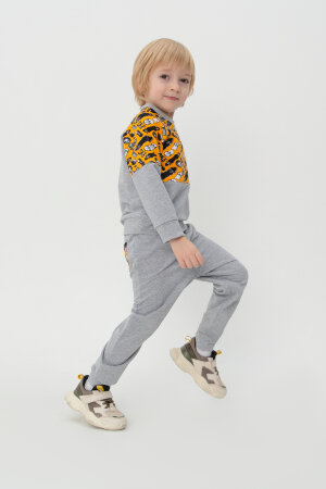 Костюм с брюками для мальчика Скейт серый