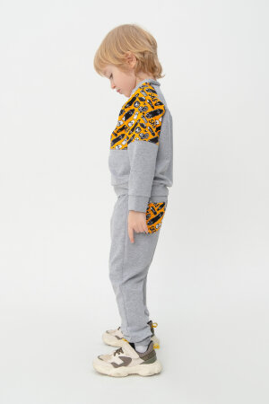 Костюм с брюками для мальчика Скейт серый