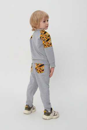 Костюм с брюками для мальчика Скейт серый