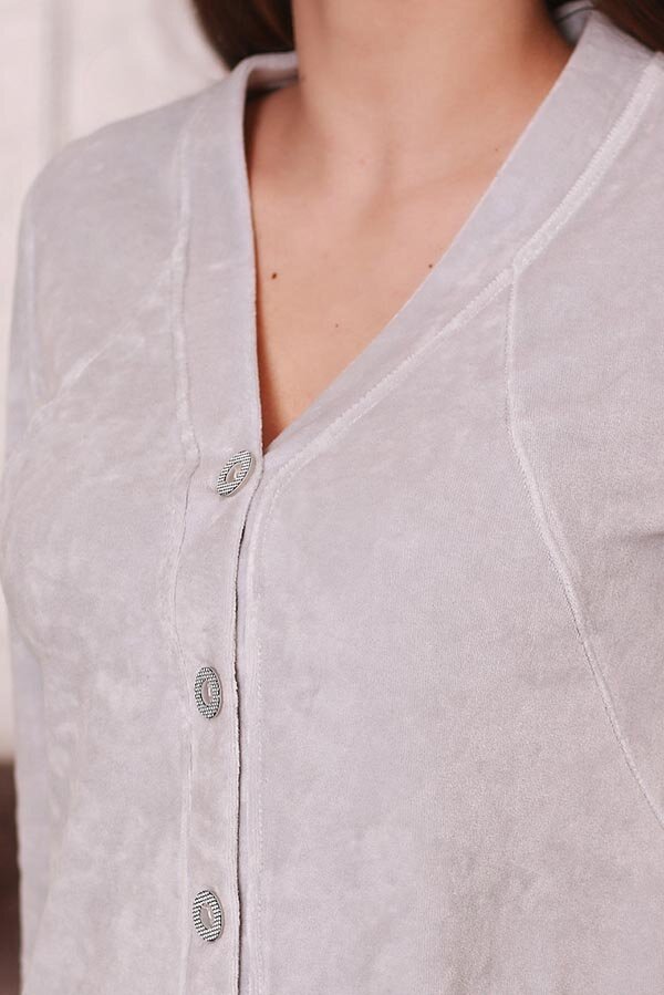 Халат Mangustino шалфей велюр 174561