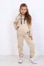 Костюм с брюками для девочки 61030 бежевый