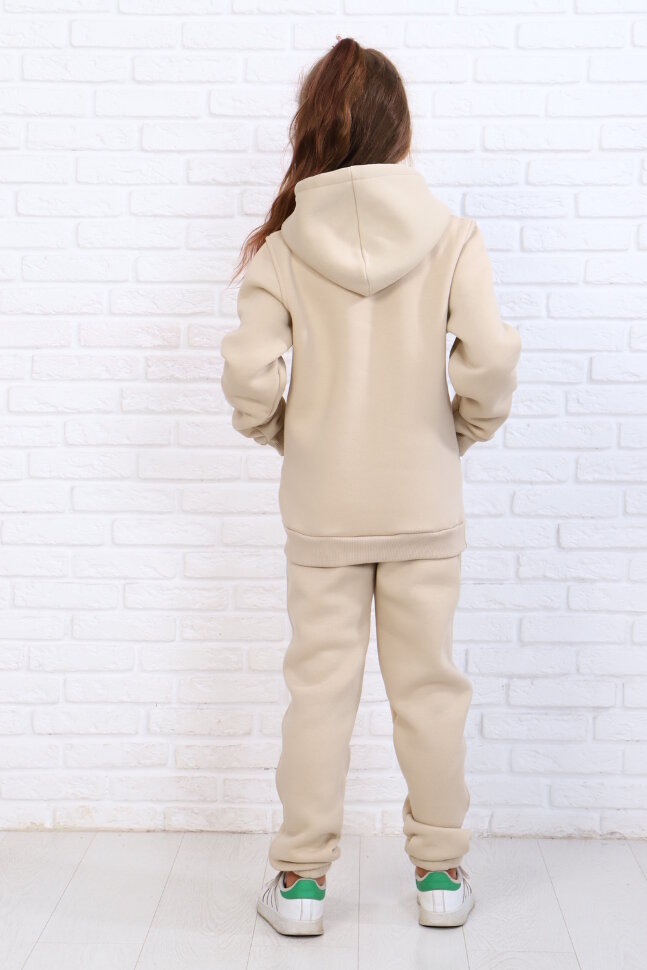 Костюм с брюками для девочки 61030 бежевый