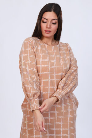 Платье женское 4499 бежевый