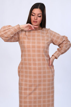 Платье женское 4499 бежевый