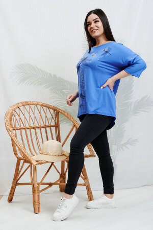 Женская туника 9185 сиреневый