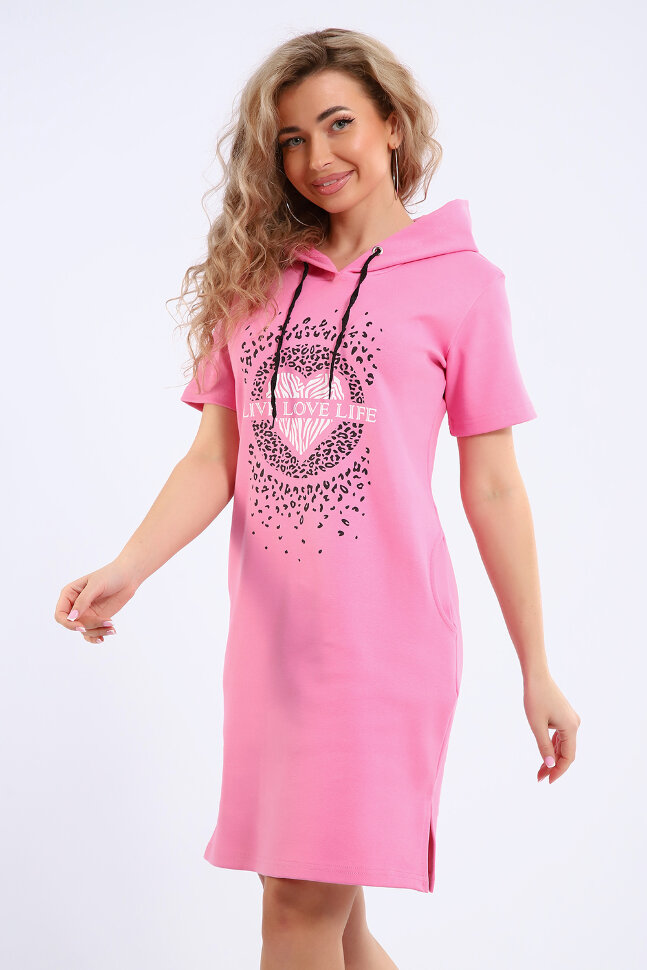 Платье женское ЕПЛ-1067 розовый