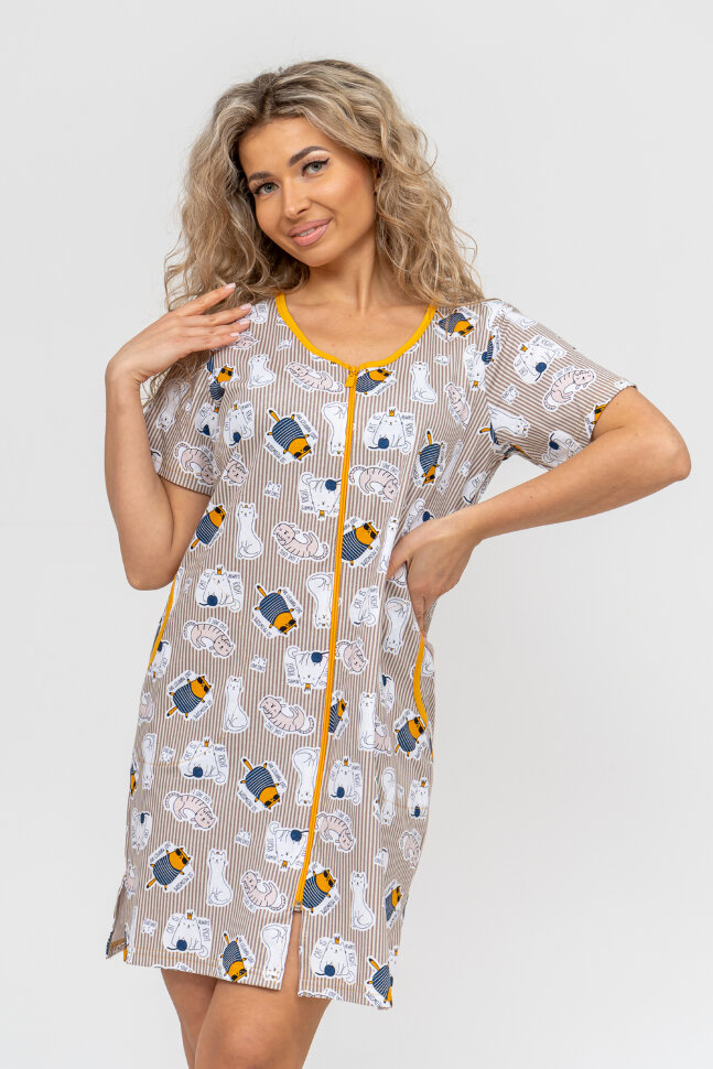 Халат Женский 36710 бежевый