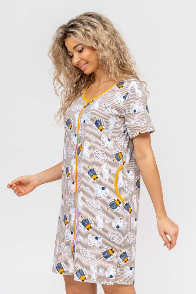 Халат Женский 36710 бежевый