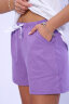 Женский костюм с шортами 15495 лиловый