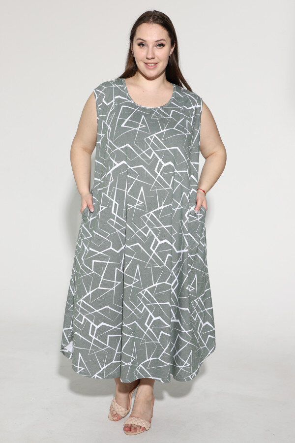 Сарафан Николь -зеленый СГ-05