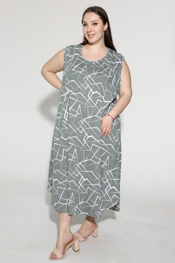 Сарафан Николь -зеленый СГ-05