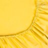 Простыня на резинке Желтая, сатин