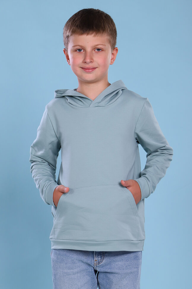 Детская толстовка для мальчика 11712 оливковый