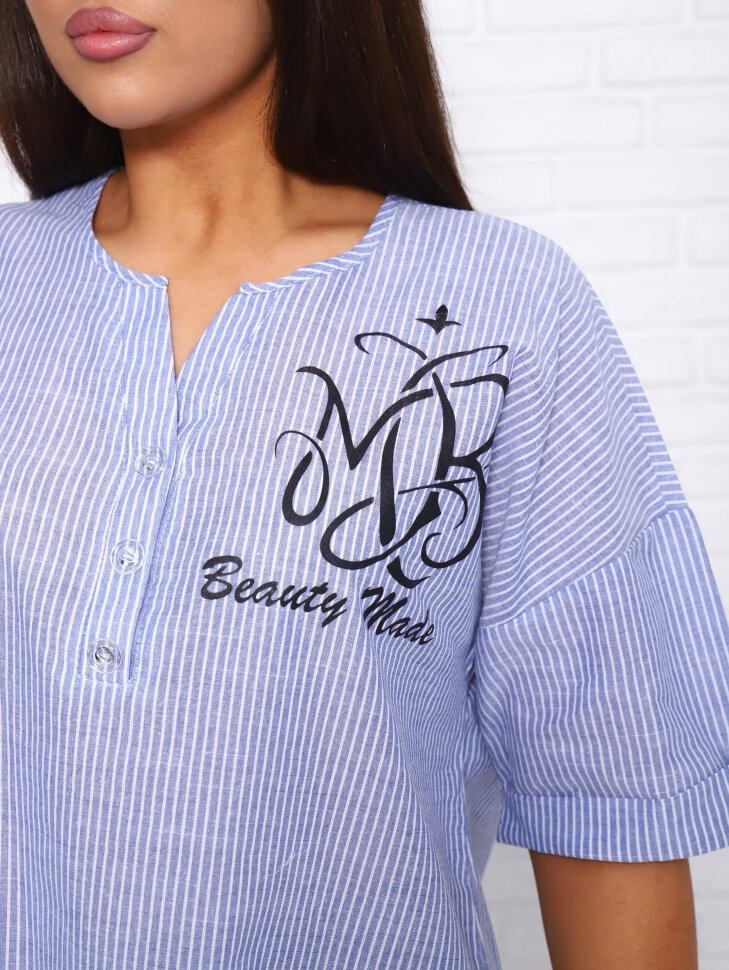 Блузка Варвара-1 голубой