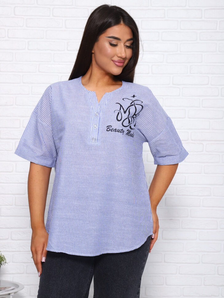 Блузка Варвара-1 голубой