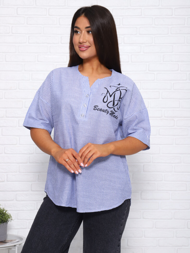 Блузка Варвара-1 голубой