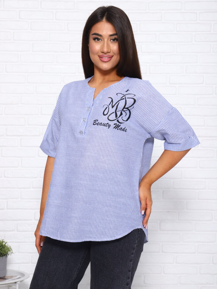 Блузка Варвара-1 голубой