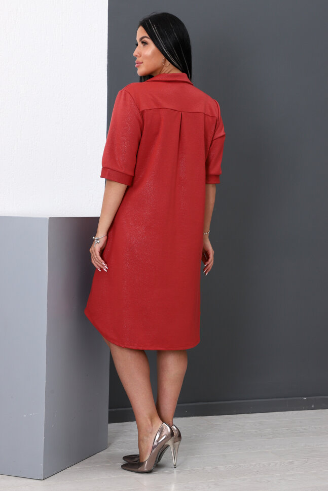Платье женское 52247 кирпичный