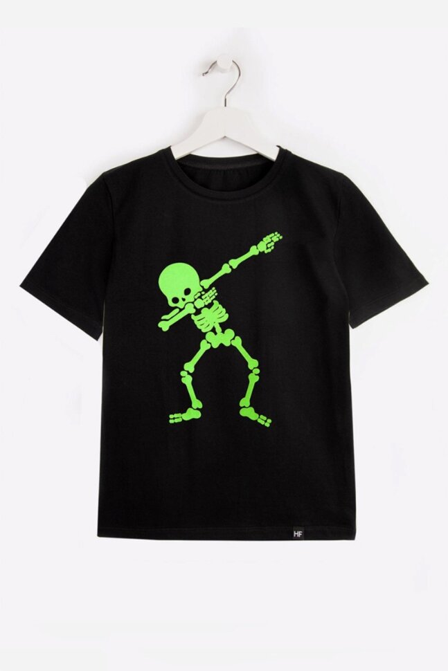Футболка для мальчика HappyFox HF3237 Скелетон