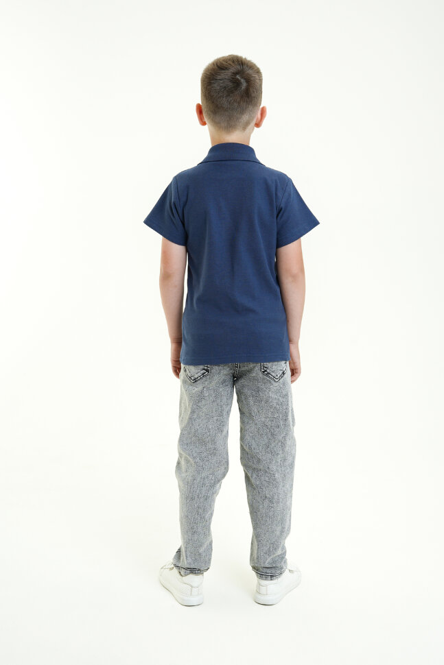 Детский джемпер для мальчика Поло Эго темно-синий