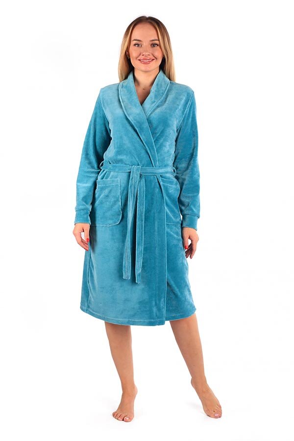 Халат Новелла аквамарин В-33