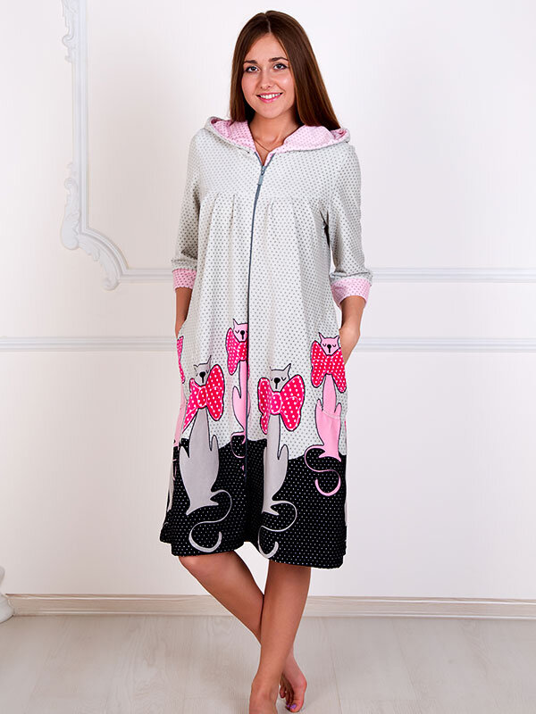 Халат женский Кошки 1933