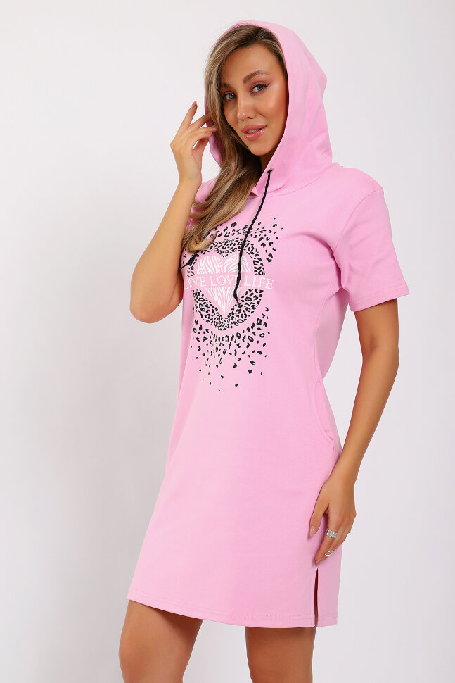 Платье женское ЕПЛ-1067 светло-розовый