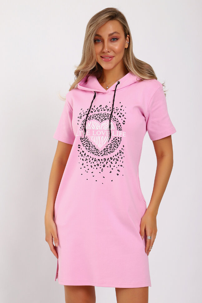 Платье женское ЕПЛ-1067 светло-розовый