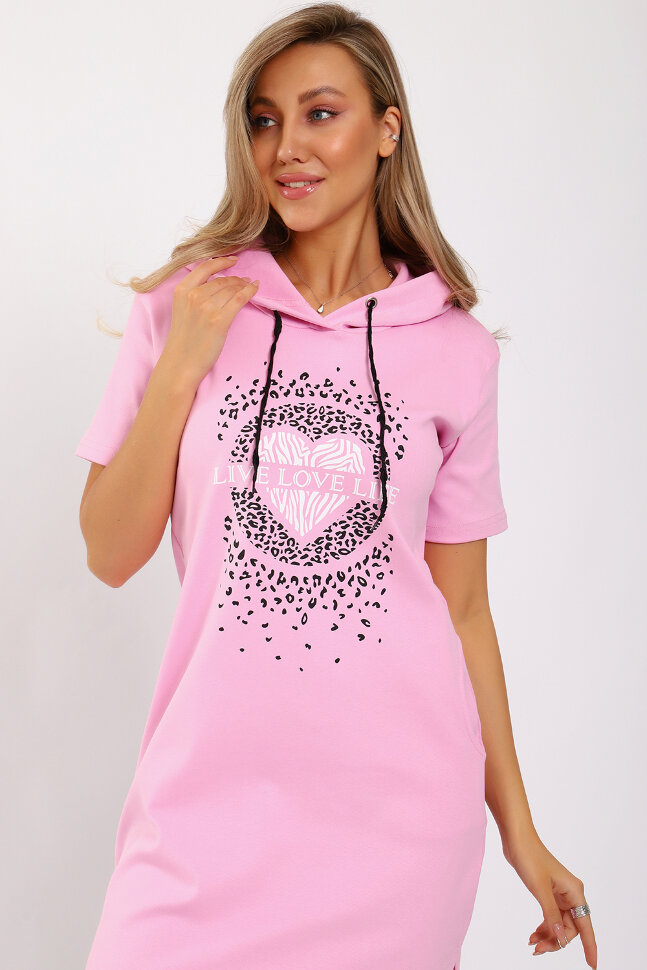 Платье женское ЕПЛ-1067 светло-розовый