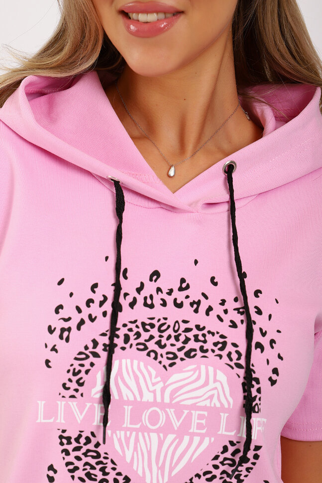 Платье женское ЕПЛ-1067 светло-розовый