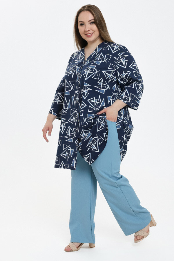 Рубашка Виктория абстракция РГ-169