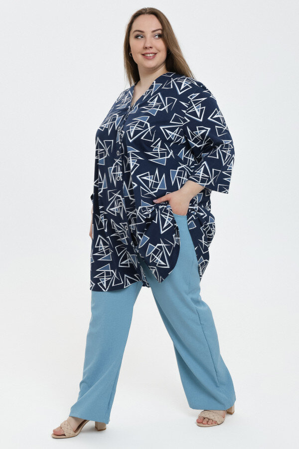 Рубашка Виктория абстракция РГ-169