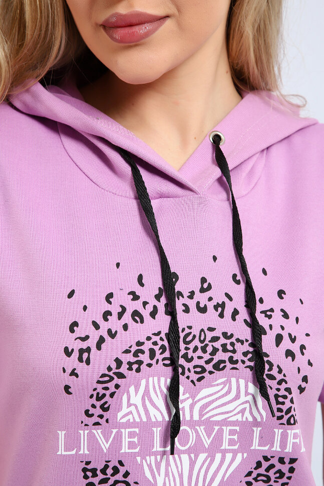 Платье женское ЕПЛ-1067 сиреневый