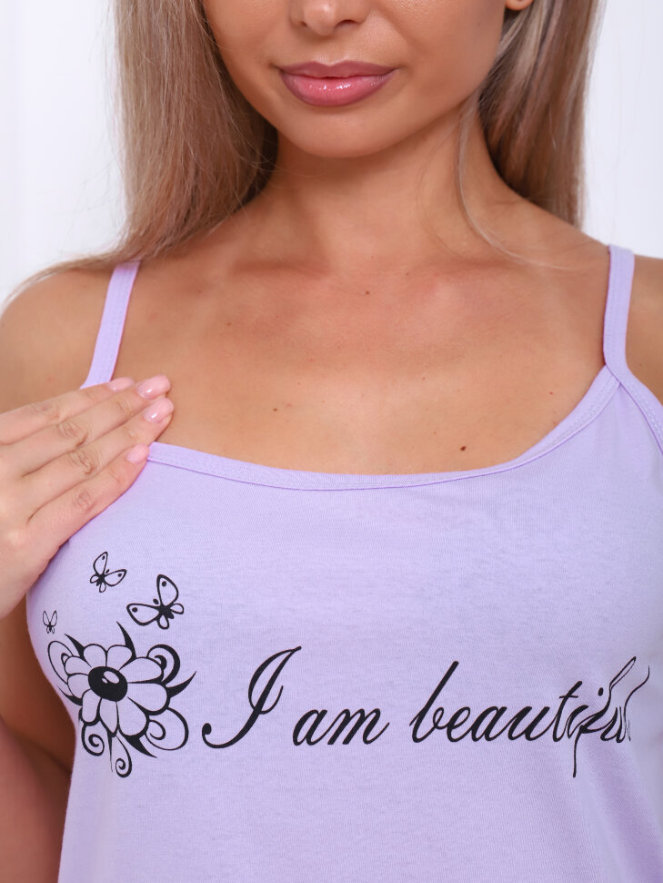 Ромашка лаванда сорочка ночная