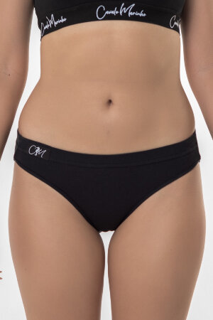 Женские трусы слипы закрытая резинка СЖЗ черный