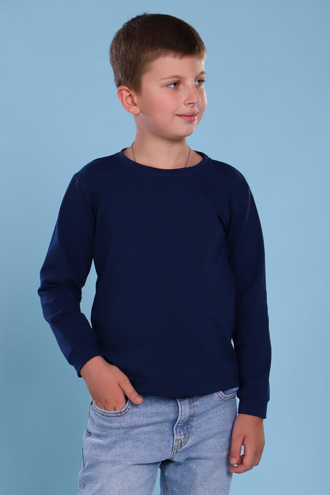 Детский свитшот для мальчика 11713 синий