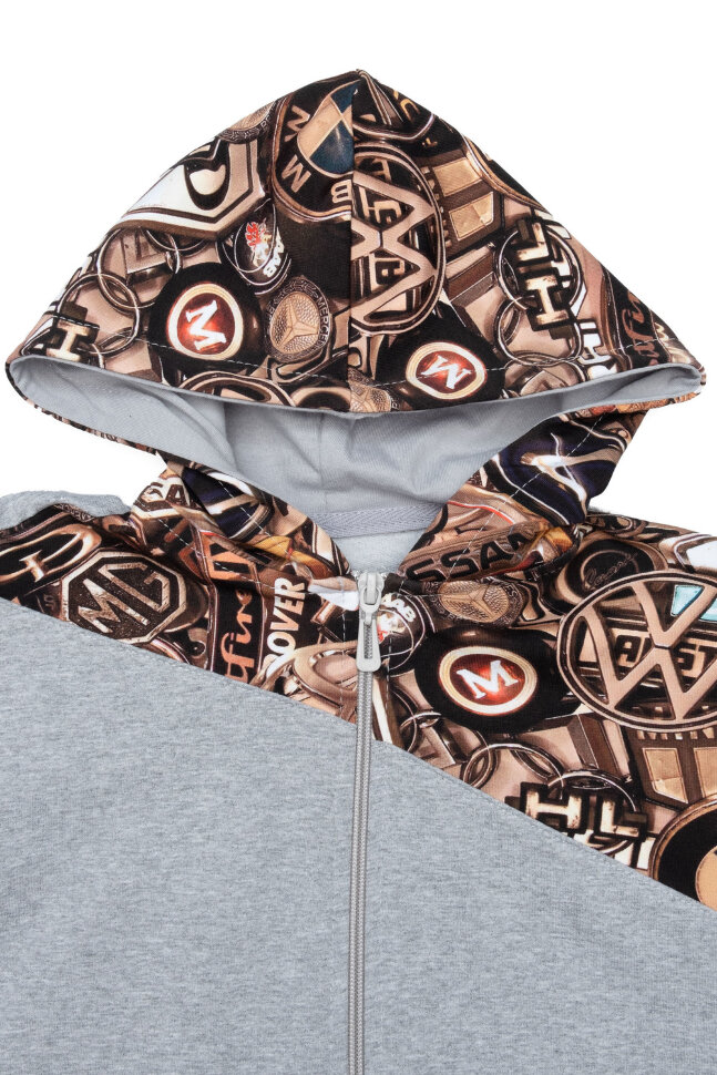 Детский костюм с брюками спортивный Фиджи серый