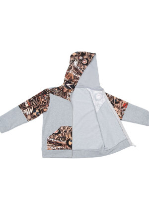 Детский костюм с брюками спортивный Фиджи серый