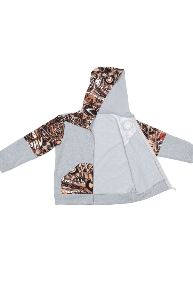 Детский костюм с брюками спортивный Фиджи серый